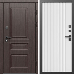 Входная дверь Termo-Door Орегон Венге - Флэт Белый софт
