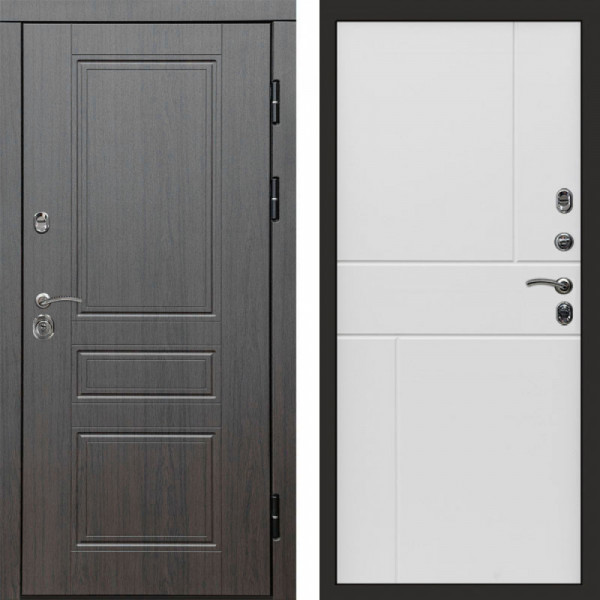 Входная дверь Termo-Door Орегон Венге - Горизонт белый