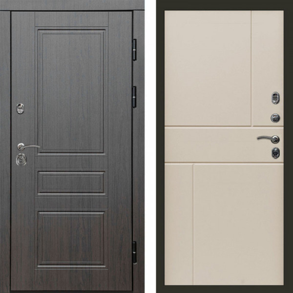 Входная дверь Termo-Door Орегон Венге - Горизонт Слоновая кость