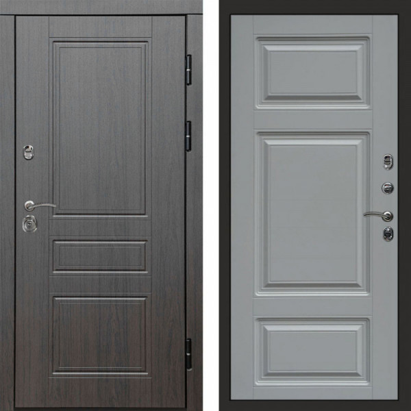 Входная дверь Termo-Door Орегон Венге - Лион Grey софт