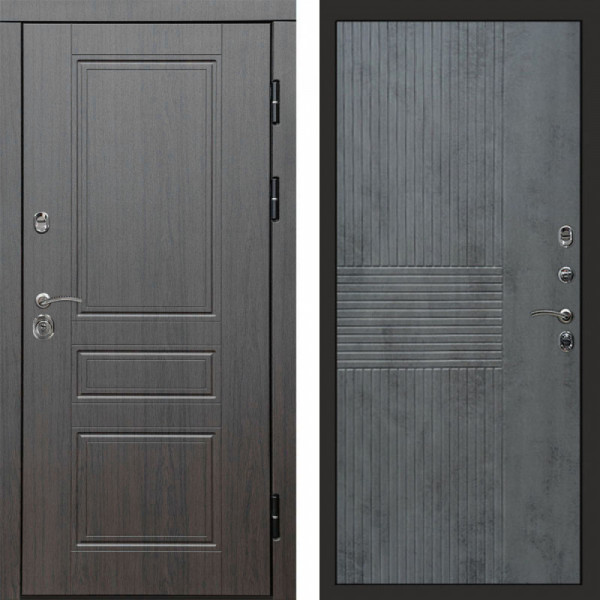 Входная дверь Termo-Door Орегон Венге - Мастино Бетон темный