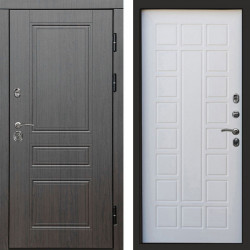 Входная дверь Termo-Door Орегон Венге - Престиж белое дерево