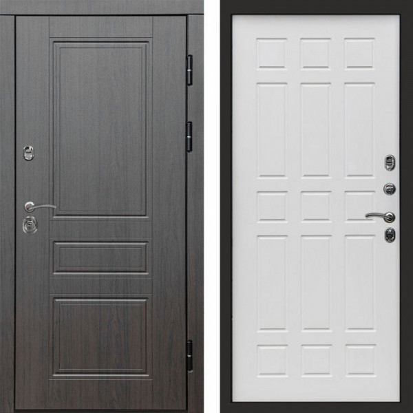 Входная дверь Termo-Door Орегон Венге - Спарта белое дерево