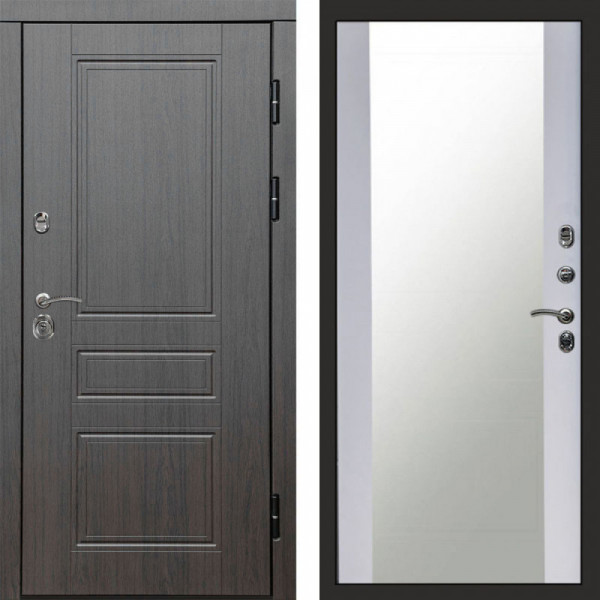 Входная дверь Termo-Door Орегон Венге - Зеркало белый софт