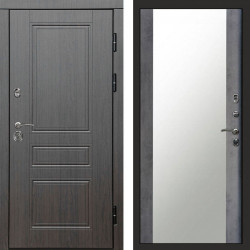 Входная дверь Termo-Door Орегон Венге - Зеркало бетон темный