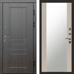 Входная дверь Termo-Door Орегон Венге - Зеркало Слоновая кость