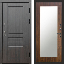 Входная дверь Termo-Door Орегон Венге - Зеркало Триумф дуб