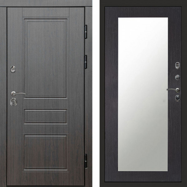 Входная дверь Termo-Door Орегон Венге - Зеркало Триумф венге