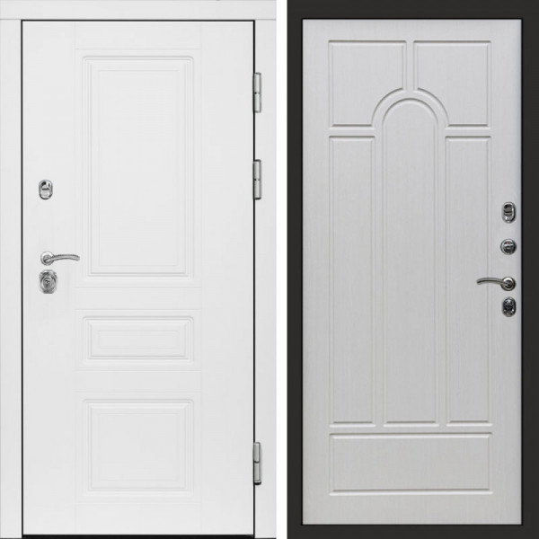 Входная дверь Termo-Door Орегон White - Арка лиственница