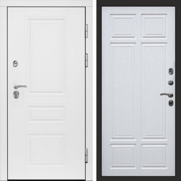 Входная дверь Termo-Door Орегон White - Без серии Лиственница премиум