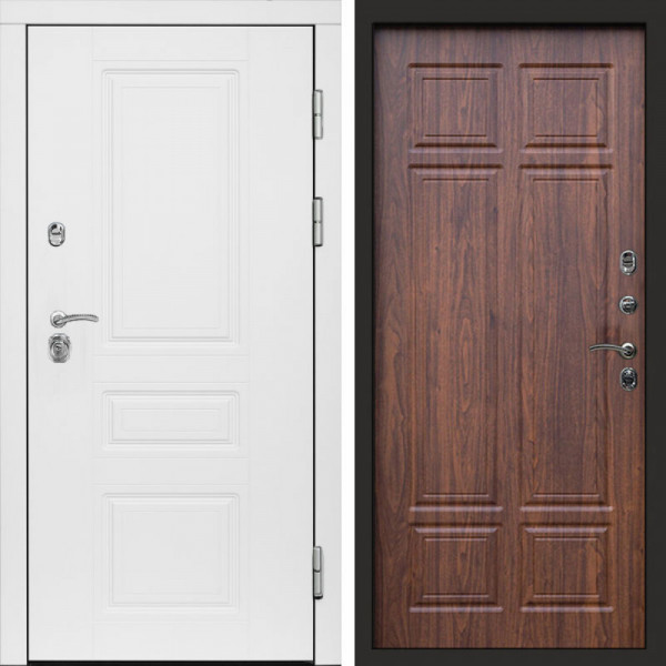 Входная дверь Termo-Door Орегон White - Без серии Орех премиум