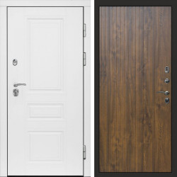 Входная дверь Termo-Door Орегон White - Flat Дуб