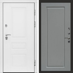 Входная дверь Termo-Door Орегон White - Гранд Grey софт