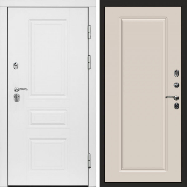 Входная дверь Termo-Door Орегон White - Гранд Слоновая кость