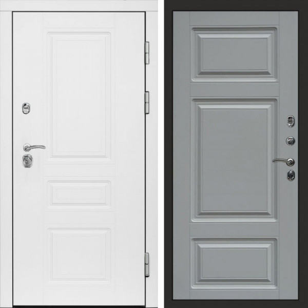 Входная дверь Termo-Door Орегон White - Лион Grey софт