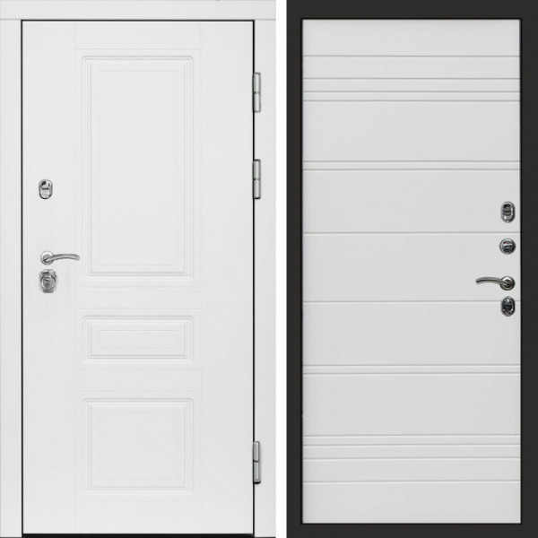 Входная дверь Termo-Door Орегон White - Лучи White line