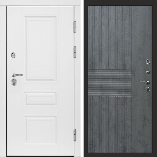 Входная дверь Termo-Door Орегон White - Мастино Бетон темный