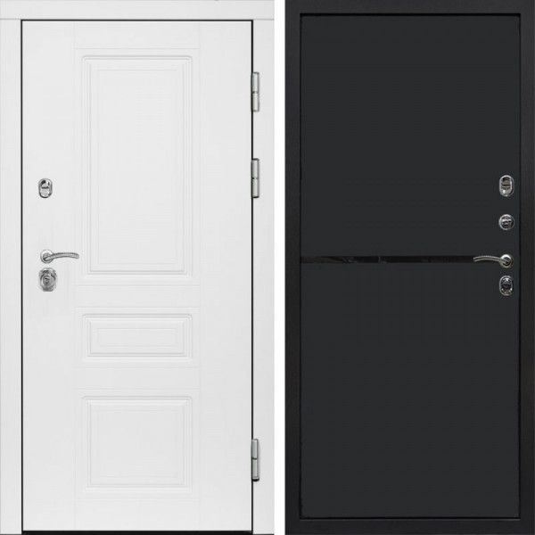 Входная дверь Termo-Door Орегон White - Нео Black