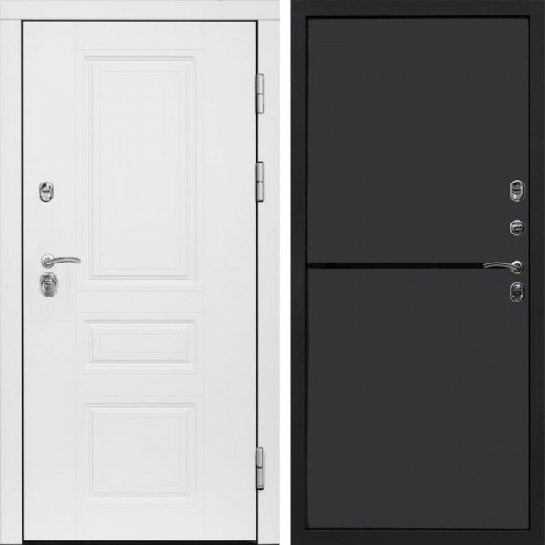 Входная дверь Termo-Door Орегон White - Нео Графит