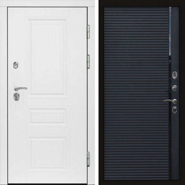 Входная дверь Termo-Door Орегон White - Porte black