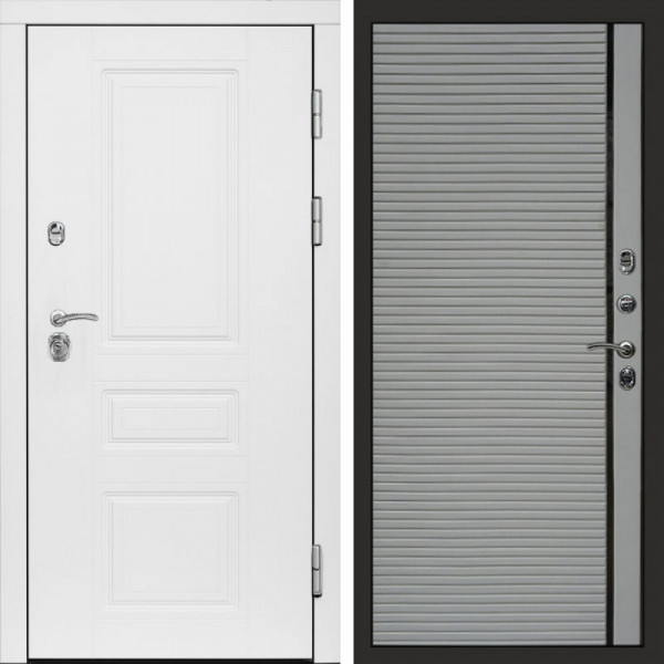 Входная дверь Termo-Door Орегон White - Porte Grey софт
