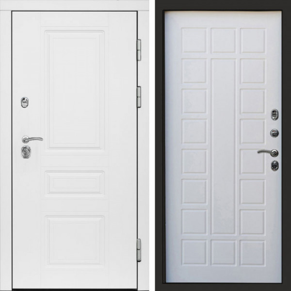 Входная дверь Termo-Door Орегон White - Престиж белое дерево