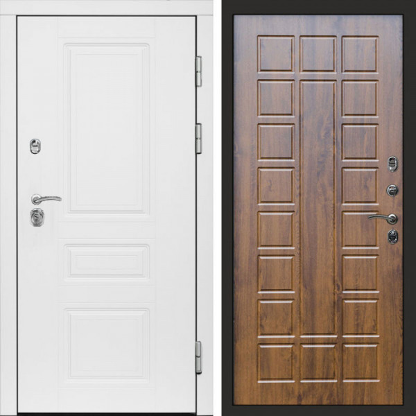 Входная дверь Termo-Door Орегон White - Престиж дуб