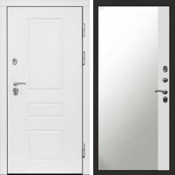 Входная дверь Termo-Door Орегон White - Зеркало Фацет Белый софт