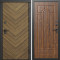 Входная дверь Termo-Door Плаза Орех Елочка - Арка дуб
