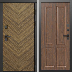 Входная дверь Termo-Door Плаза Орех Елочка - Без серии Орех стандарт