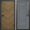 Входная дверь Termo-Door Плаза Орех Елочка - Лион Grey софт