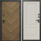 Входная дверь Termo-Door Плаза Орех Елочка - Нео Классика Слоновая Кость