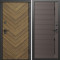Входная дверь Termo-Door Плаза Орех Елочка - Порте Шоколад