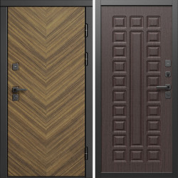 Входная дверь Termo-Door Плаза Орех Елочка - Престиж венге