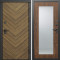 Входная дверь Termo-Door Плаза Орех Елочка - Зеркало Триумф дуб