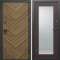 Входная дверь Termo-Door Плаза Орех Елочка - Зеркало Триумф венге