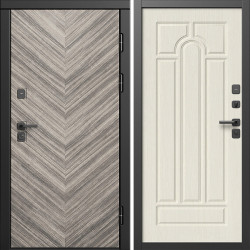 Входная дверь Termo-Door Плаза Серая Елочка - Арка лиственница