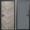 Входная дверь Termo-Door Плаза Серая Елочка - Марсель Grey софт