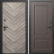 Входная дверь Termo-Door Плаза Серая Елочка - Марсель Шоколад
