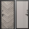 Входная дверь Termo-Door Плаза Серая Елочка - Страйп Капучино