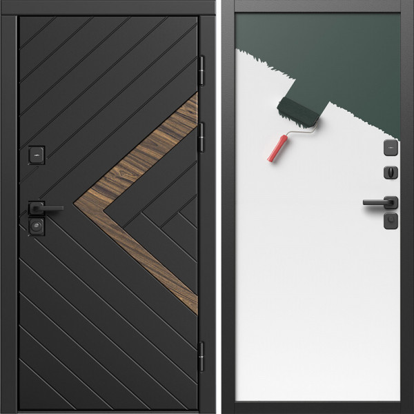 Входная дверь Termo-Door Плэй - Гладкая Панель Под Покраску (грунт)