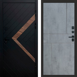 Входная дверь Termo-Door Плэй - Горизонт бетон темный