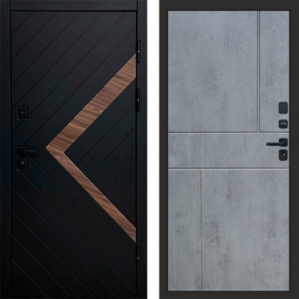 Входная дверь Termo-Door Плэй - Горизонт бетон темный