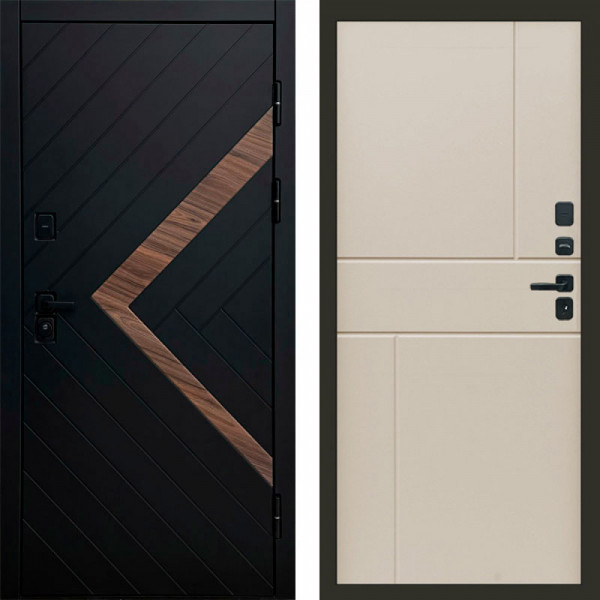 Входная дверь Termo-Door Плэй - Горизонт Слоновая кость