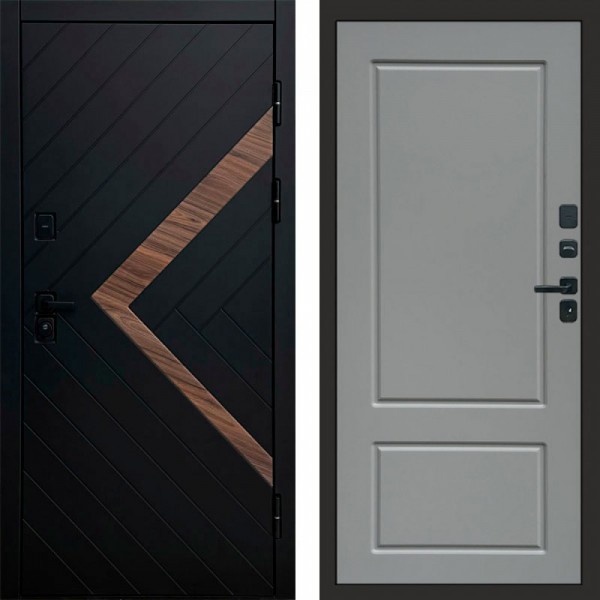 Входная дверь Termo-Door Плэй - Марсель Grey софт