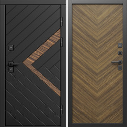 Входная дверь Termo-Door Плэй - Плаза Елочка Орех