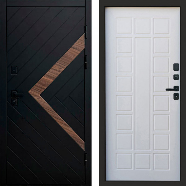 Входная дверь Termo-Door Плэй - Престиж белое дерево