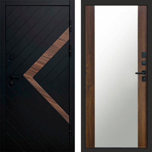 Входная дверь Termo-Door Плэй - Зеркало дуб