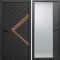 Входная дверь Termo-Door Плэй - Зеркало Фацет Черный кварц