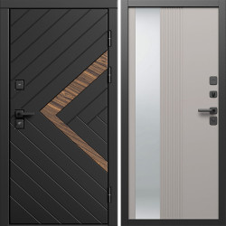 Входная дверь Termo-Door Плэй - Зеркало Люмис Капучино